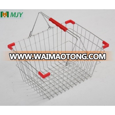 steel wire shopping basket MJY-TS02 chrome plated